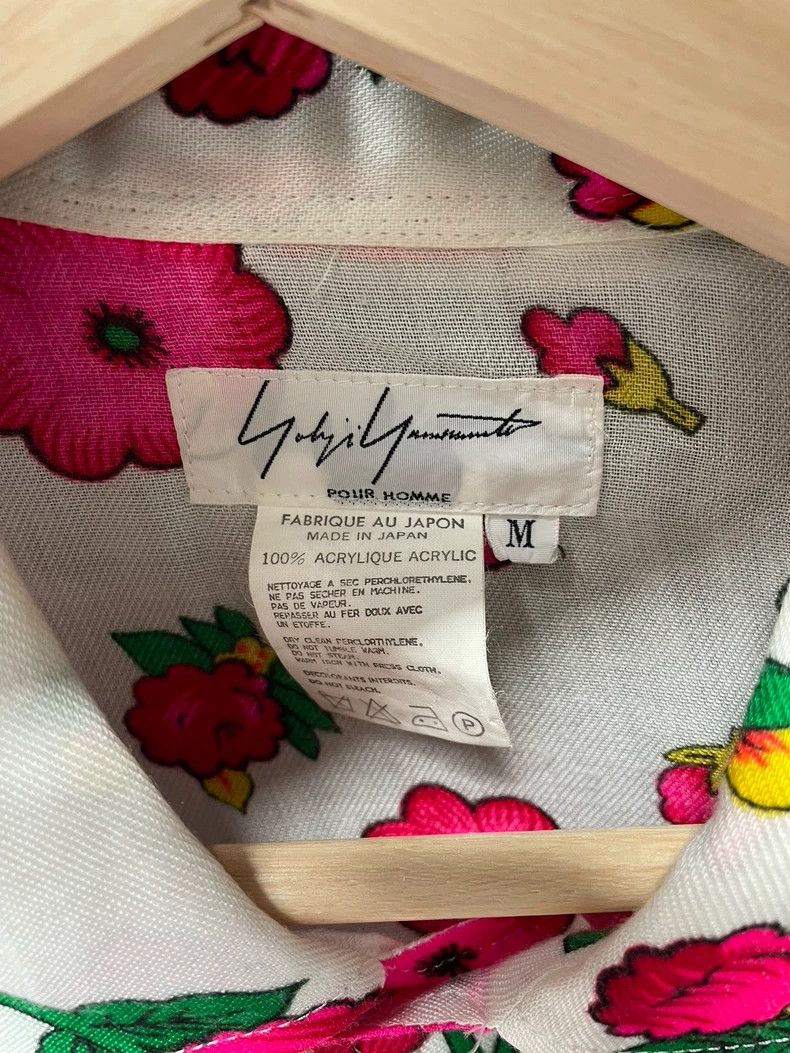Yohji Yamamoto Yohji Yamamoto 1996 SS Flower & Junior Floral Shirt 2505-Ne Size US M / EU 48-50 / 2 - 3 Thumbnail