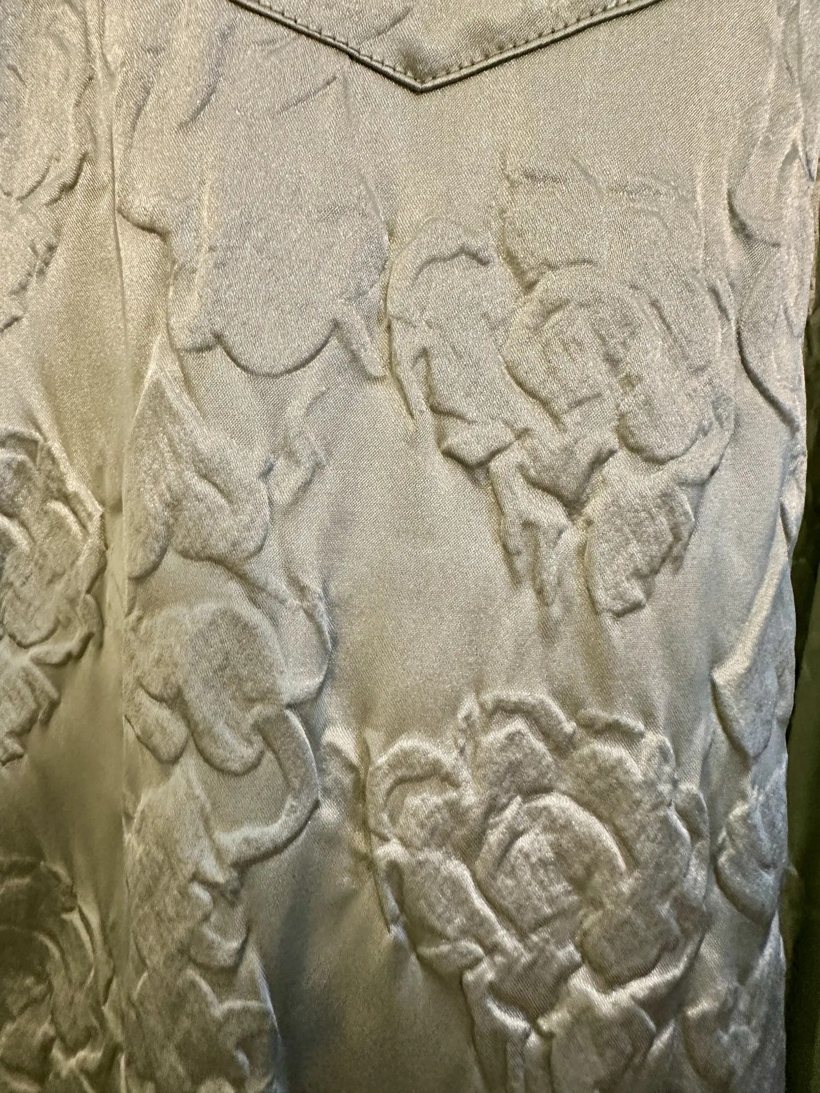 Acne Studios Satin Floral Embossed Shirt Size US L / EU 52-54 / 3 - 9 Thumbnail
