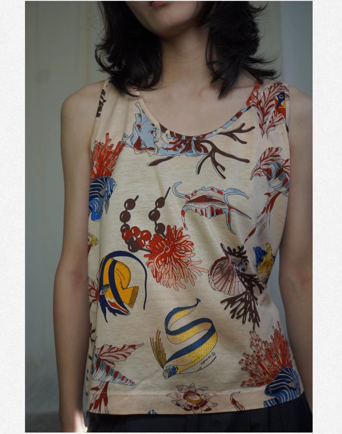 Hermes Hermes 1980s Ocean Creature Cotton Vest M Size M / US 6-8 / IT 42-44 - 1 Thumbnail