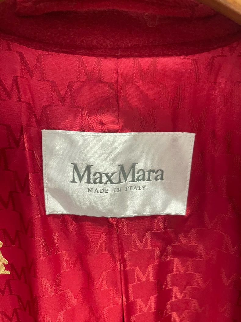 Max Mara Max Mara Red wool coat, classic 101801, Size S / US 4 / IT 40 - 5 Thumbnail