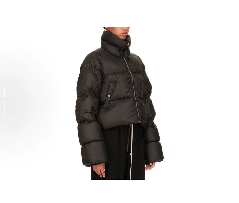 Rick Owens Rick Owens size 6 Black down jacket with small collar jacke Size US XS / EU 42 / 0 - 9 Thumbnail