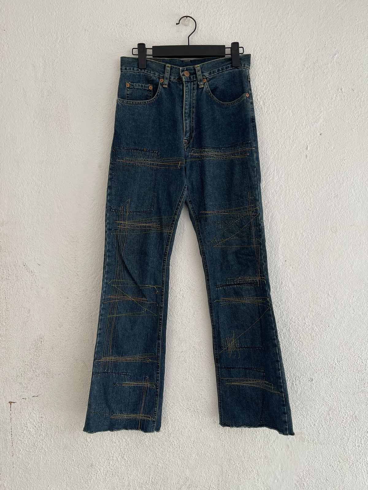 Hysteric Glamour × Japanese Brand Hysteric Glamour Distressed Stitching Jeans Size US 28 / EU 44 - 1 Thumbnail