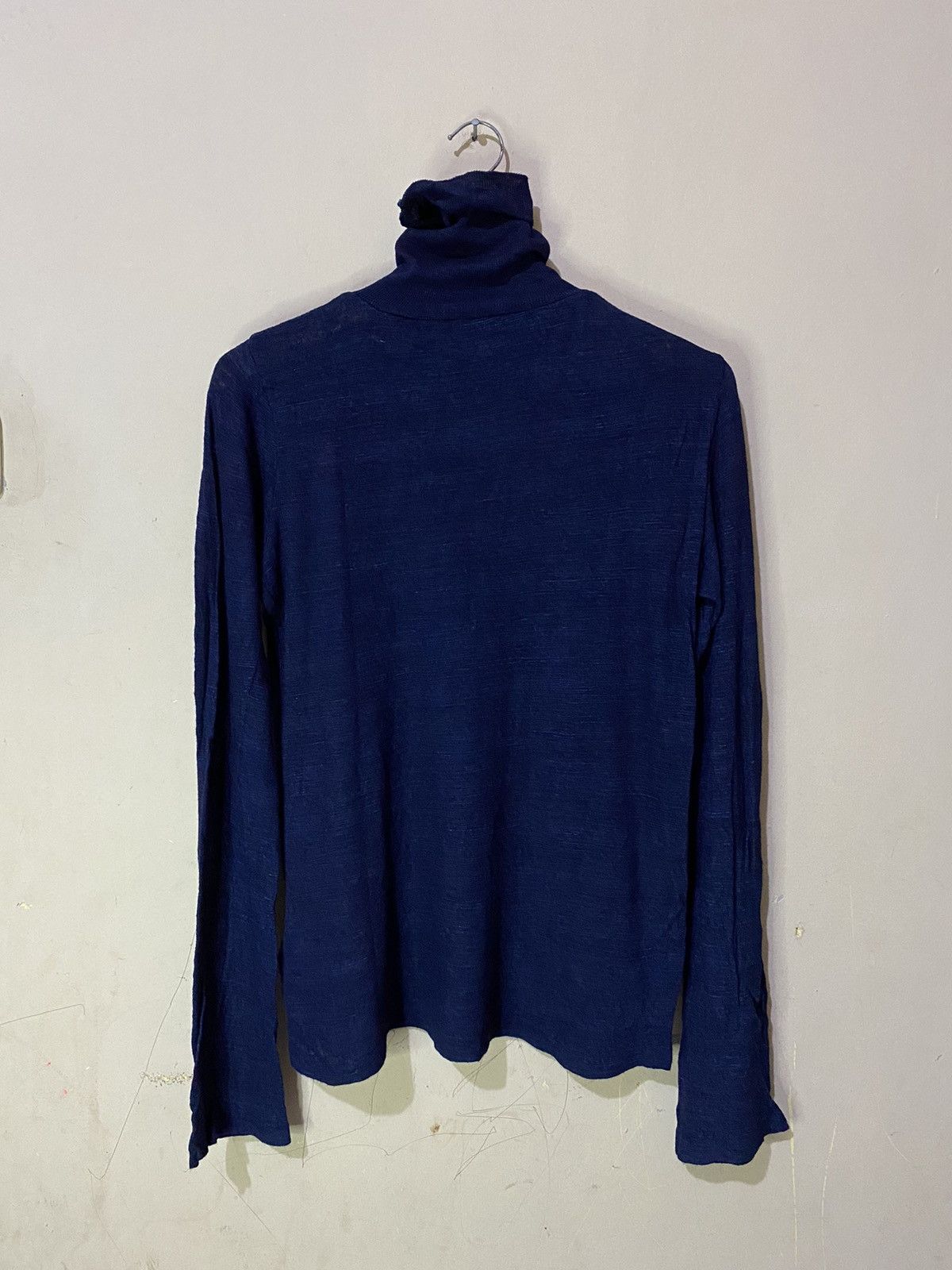 45rpm × Japanese Brand × Vintage 45rpm Japan Indigo Turtle Neck Sweaters Size US M / EU 48-50 / 2 - 10 Thumbnail