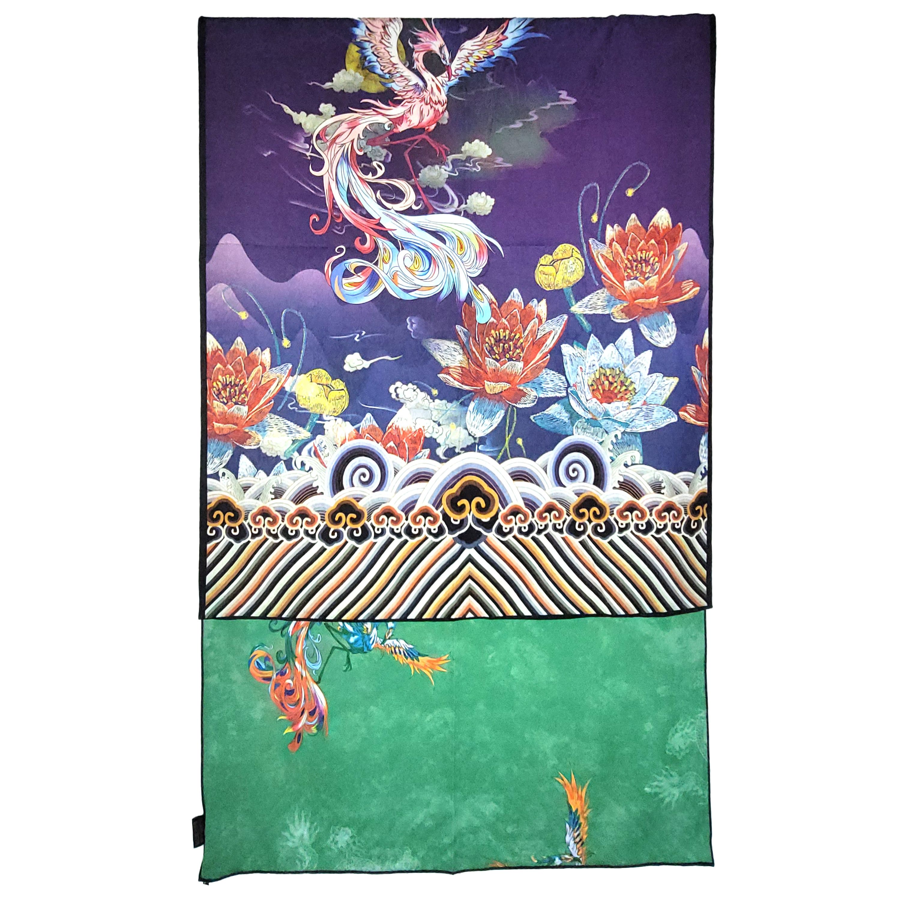 Other NWT Double-Sided Silk Scarf 27"x70" Long Rectangle 3334 Size ONE SIZE - 8 Thumbnail