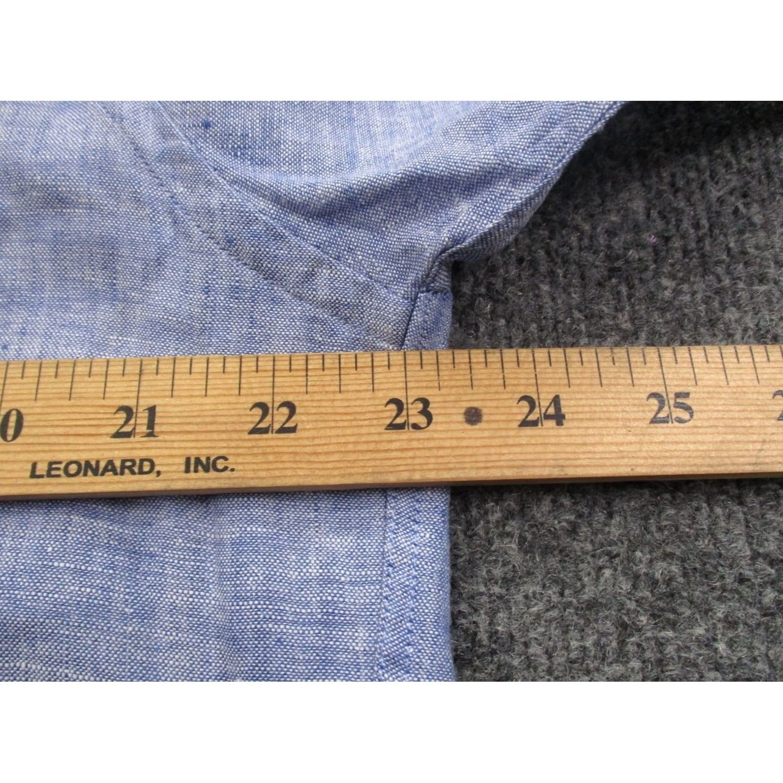 UNTUCKit UNTUCKit Shirt Mens XL Blue Linen Slim Fit Business Dress Casual Breathable Size US XL / EU 56 / 4 - 4 Thumbnail