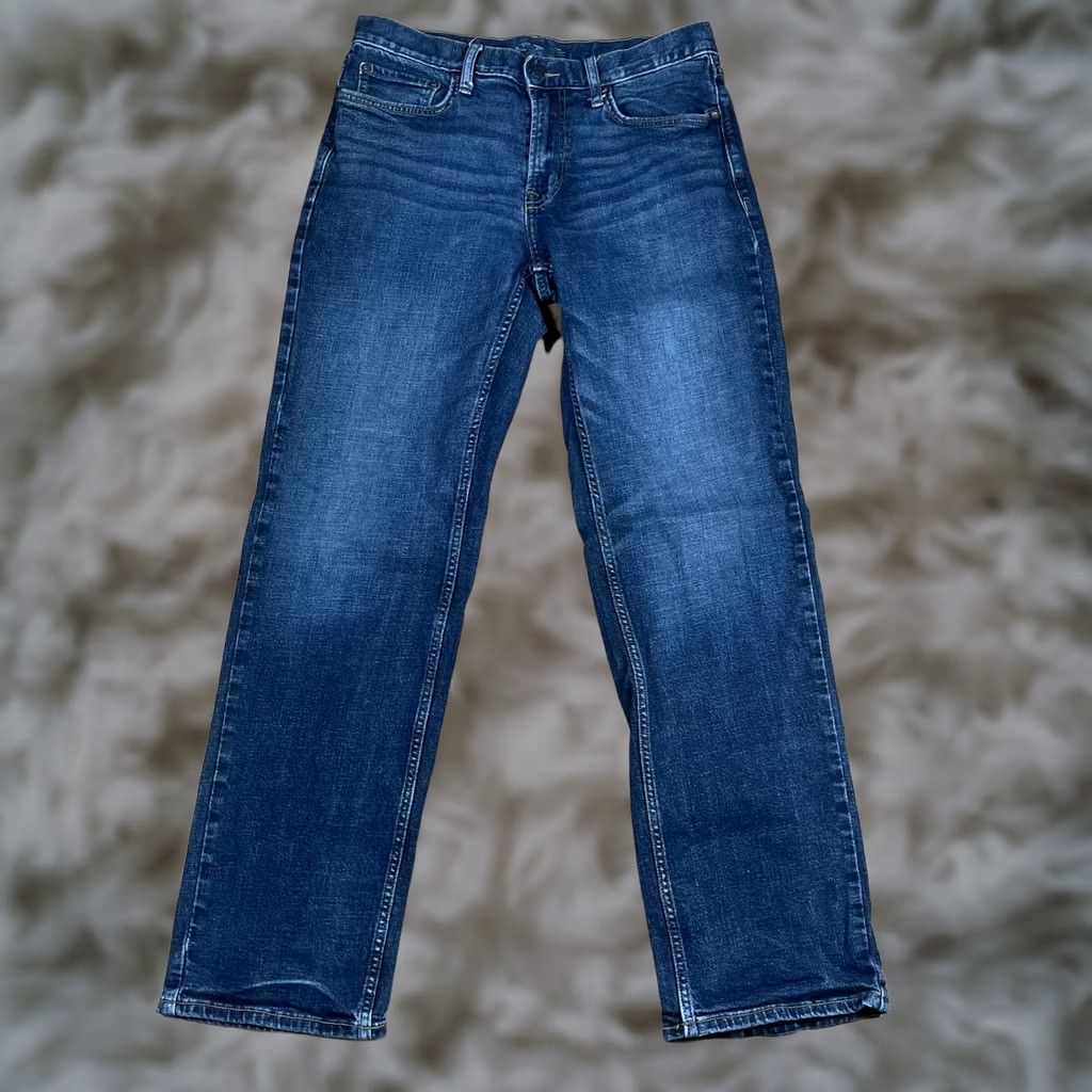 Old Navy Old Navy Jeans Mens 32Wx34L Loose Straight Leg Long Blue Wash Denim Cotton Blend Size US 32 / EU 48 - 1 Thumbnail