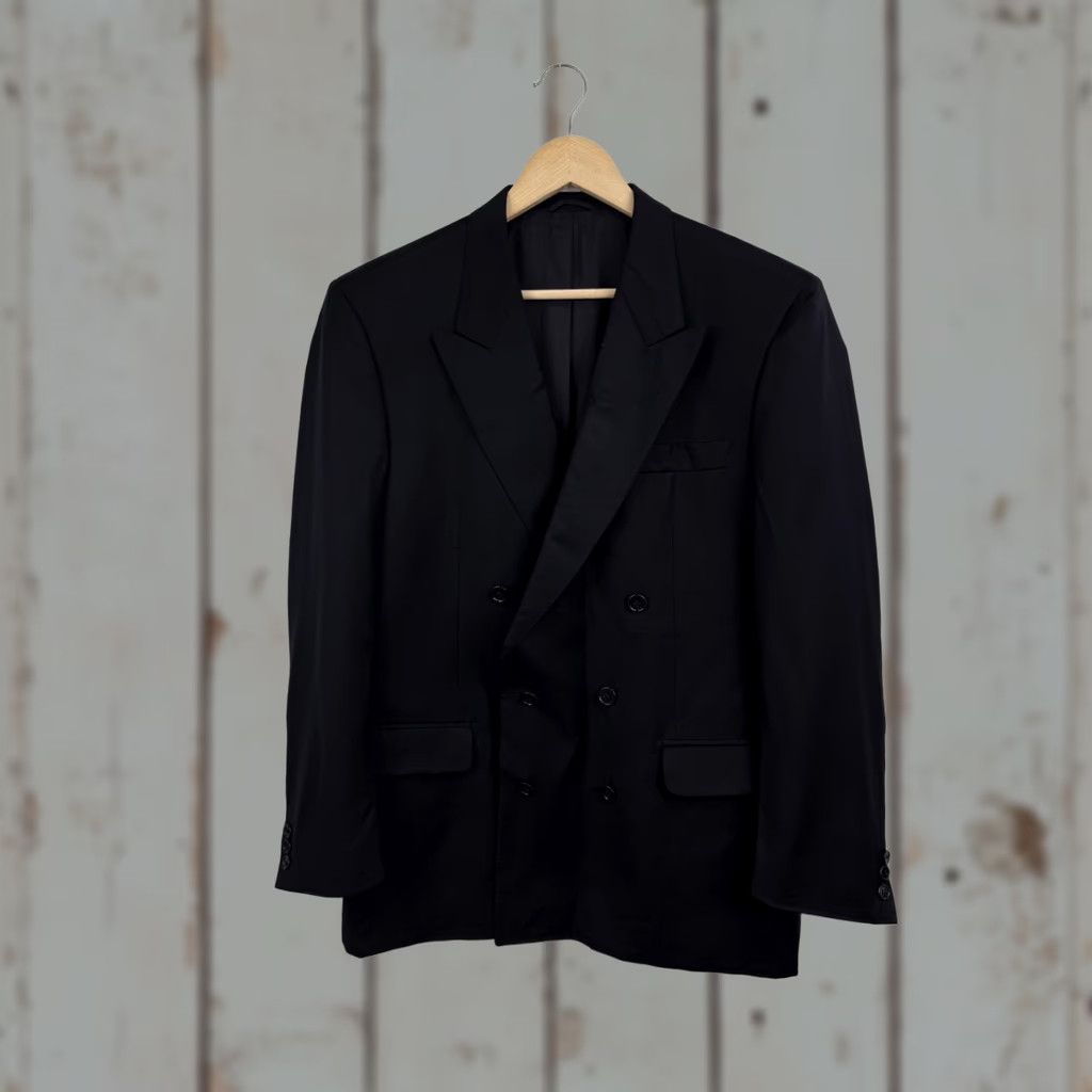 Loro Piana VINTAGE Loro Piana Blazer Men M/L Black Retro Rare Blazer Size 40R - 1 Thumbnail
