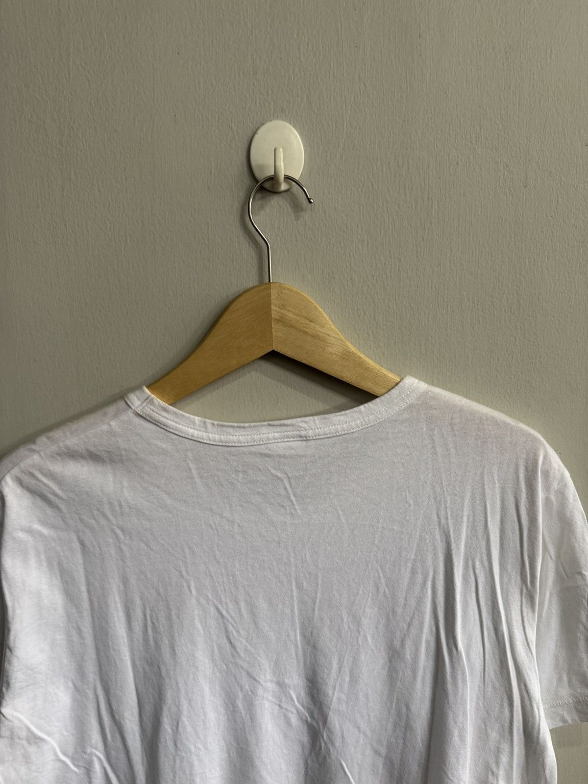 Yohji Yamamoto YOHJI YAMAMOTO BARCODE MOTIF WHITE T SHIRT Size US M / EU 48-50 / 2 - 5 Thumbnail