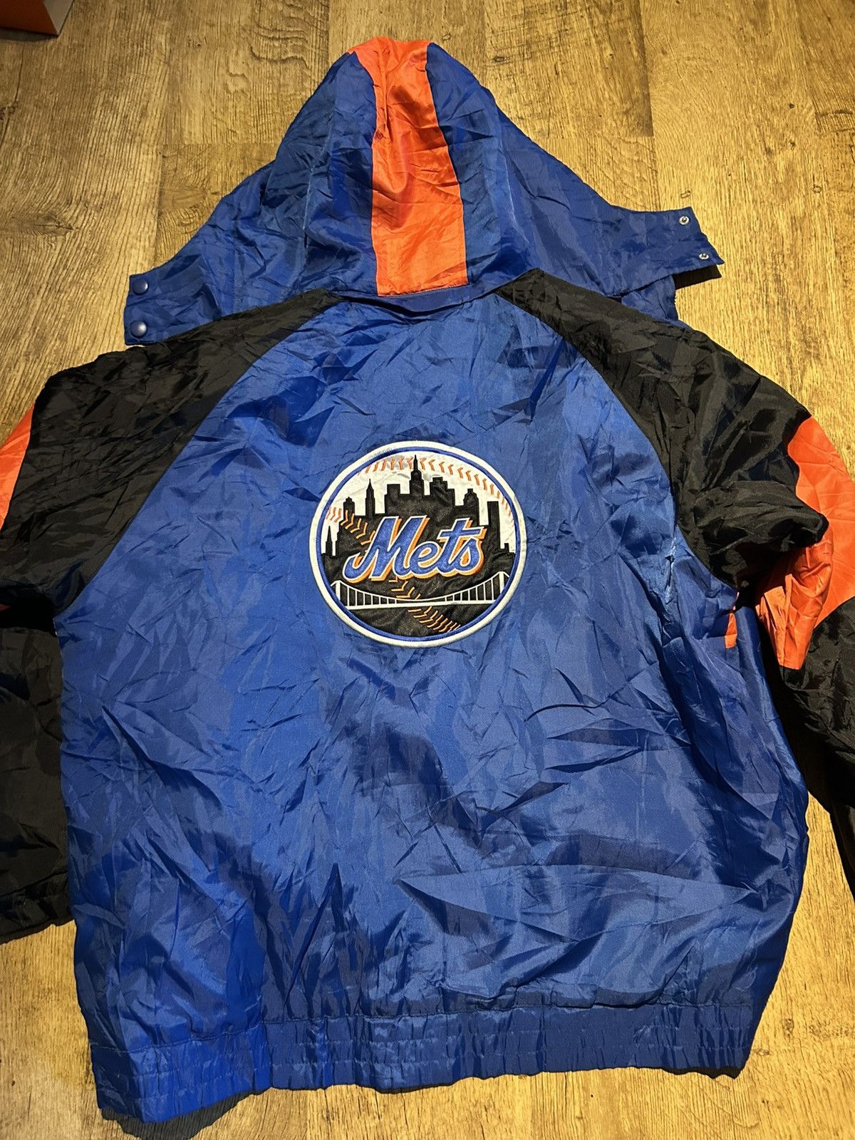 MLB Vintage New York Mets Puffy Windbreaker Jacket 90s MLB Size US L / EU 52-54 / 3 - 6 Thumbnail