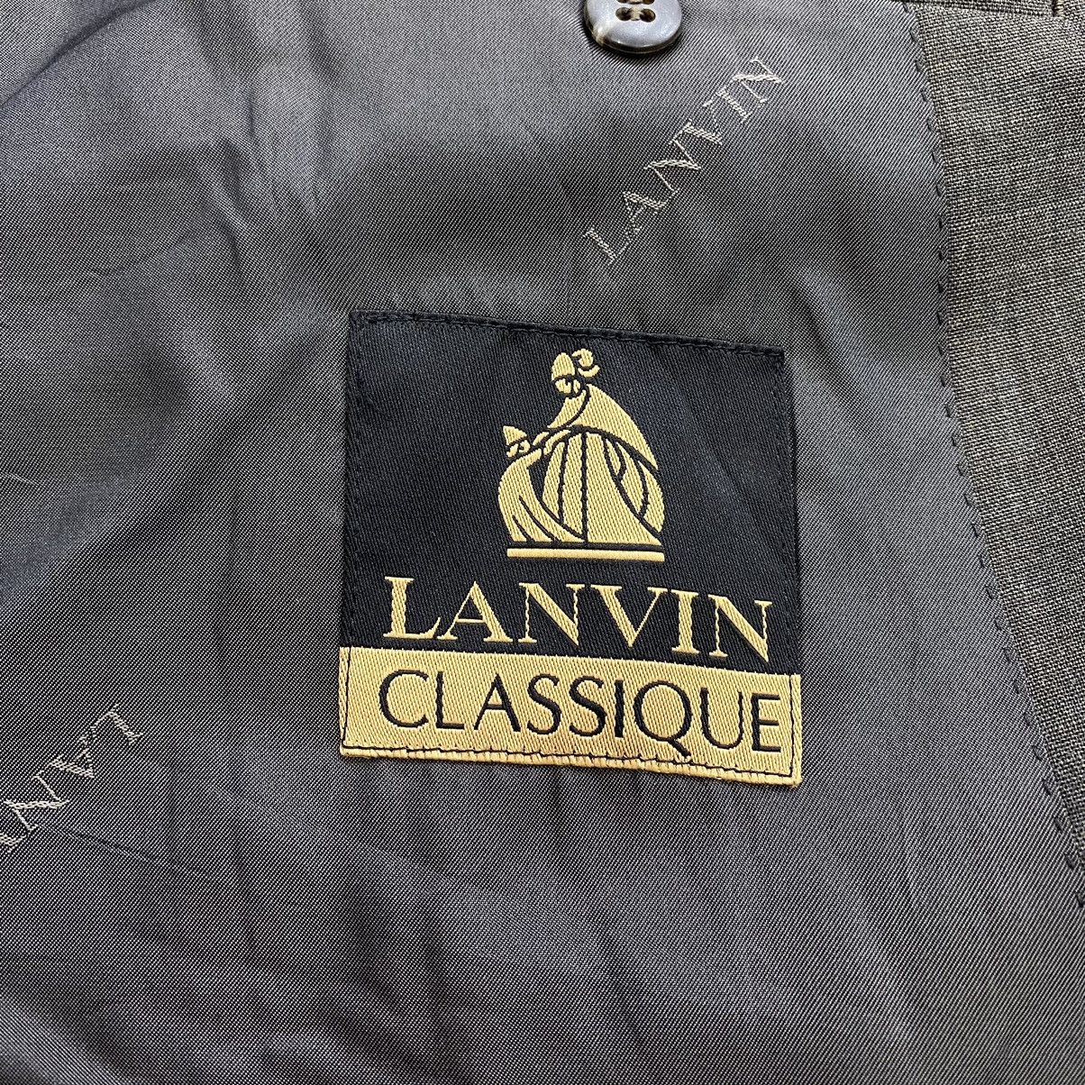 Lanvin × Vintage Vintage LANVIN CLASSIQUE Brown Plain Blazer Coat Size US M / EU 48-50 / 2 - 5 Thumbnail