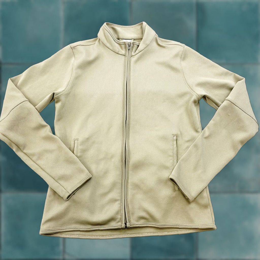 Nike VINTAGE Nike Jacket Womens M Gold Full Zip Base Layer Size M / US 6-8 / IT 42-44 - 1 Thumbnail