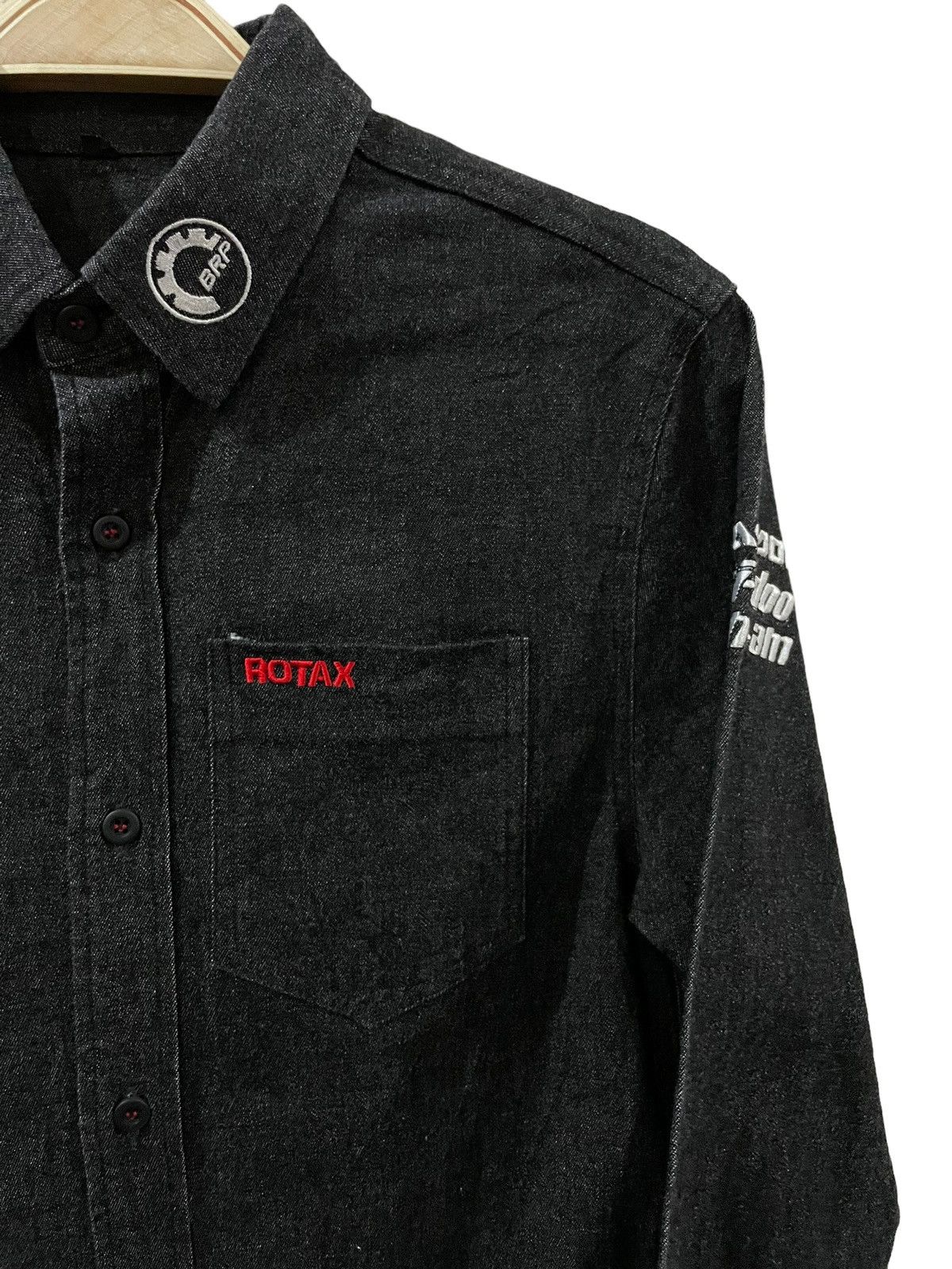 Japanese Brand Vintage BRP Rotex SeaDoo Ski-Doo Can-Am Denim Flannel Size US S / EU 44-46 / 1 - 5 Thumbnail