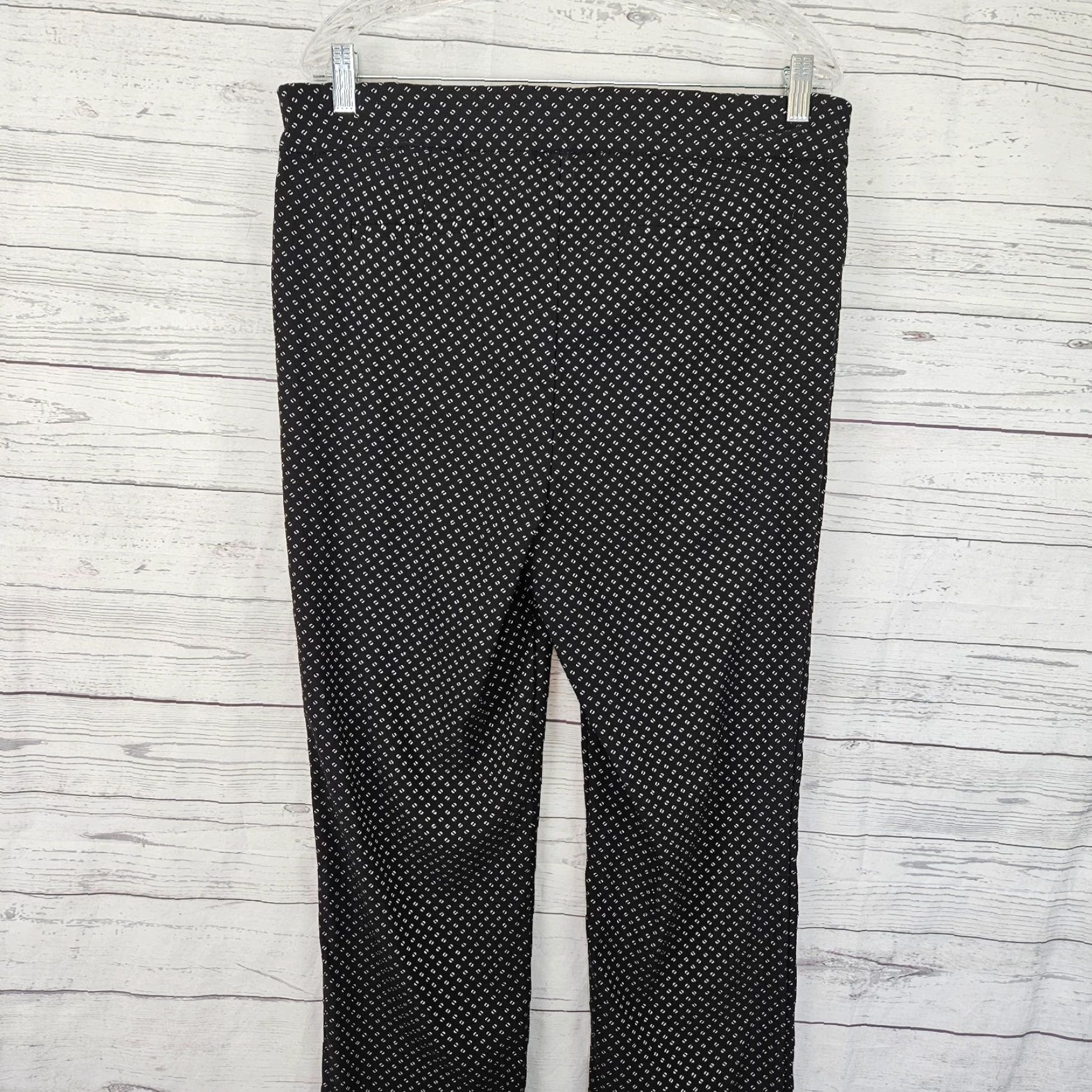 Vintage Chico's Womens Pants 14 Dress Pants High Rise Black Rayon Blend Pull On 30 Inseam Womens Size 36" / US 14 / IT 50 - 4 Thumbnail