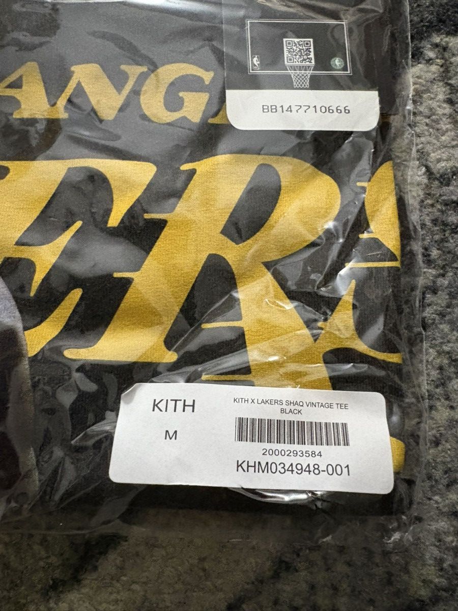 Kith × NBA KITH X LAKERS SHAQ VINTAGE TEE BLACK Size US M / EU 48-50 / 2 - 3 Thumbnail