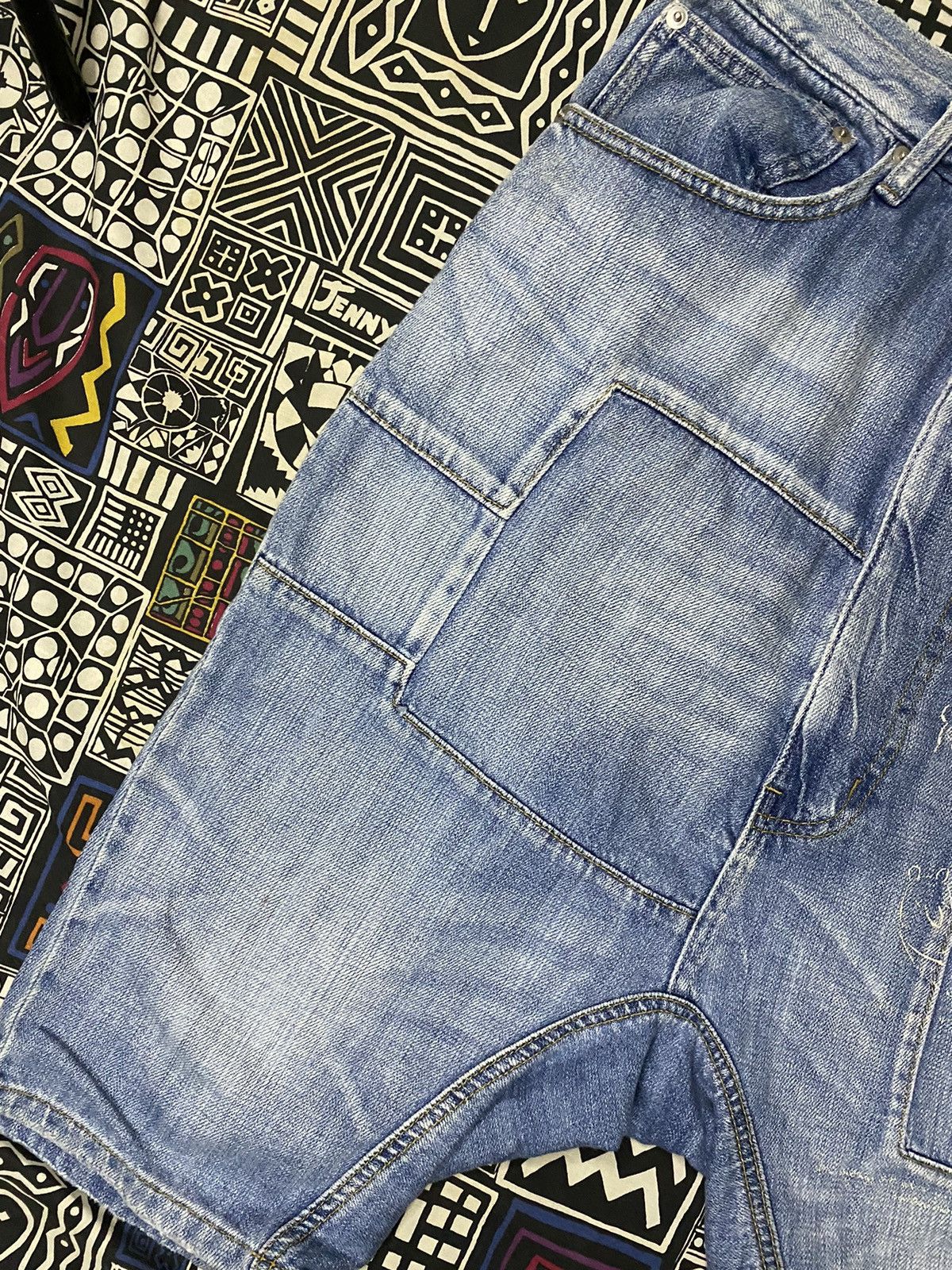 Issey Miyake × Japanese Brand × Ne-Net Ne-net issey miyake patcwork art jeans Size US 30 / EU 46 - 3 Thumbnail