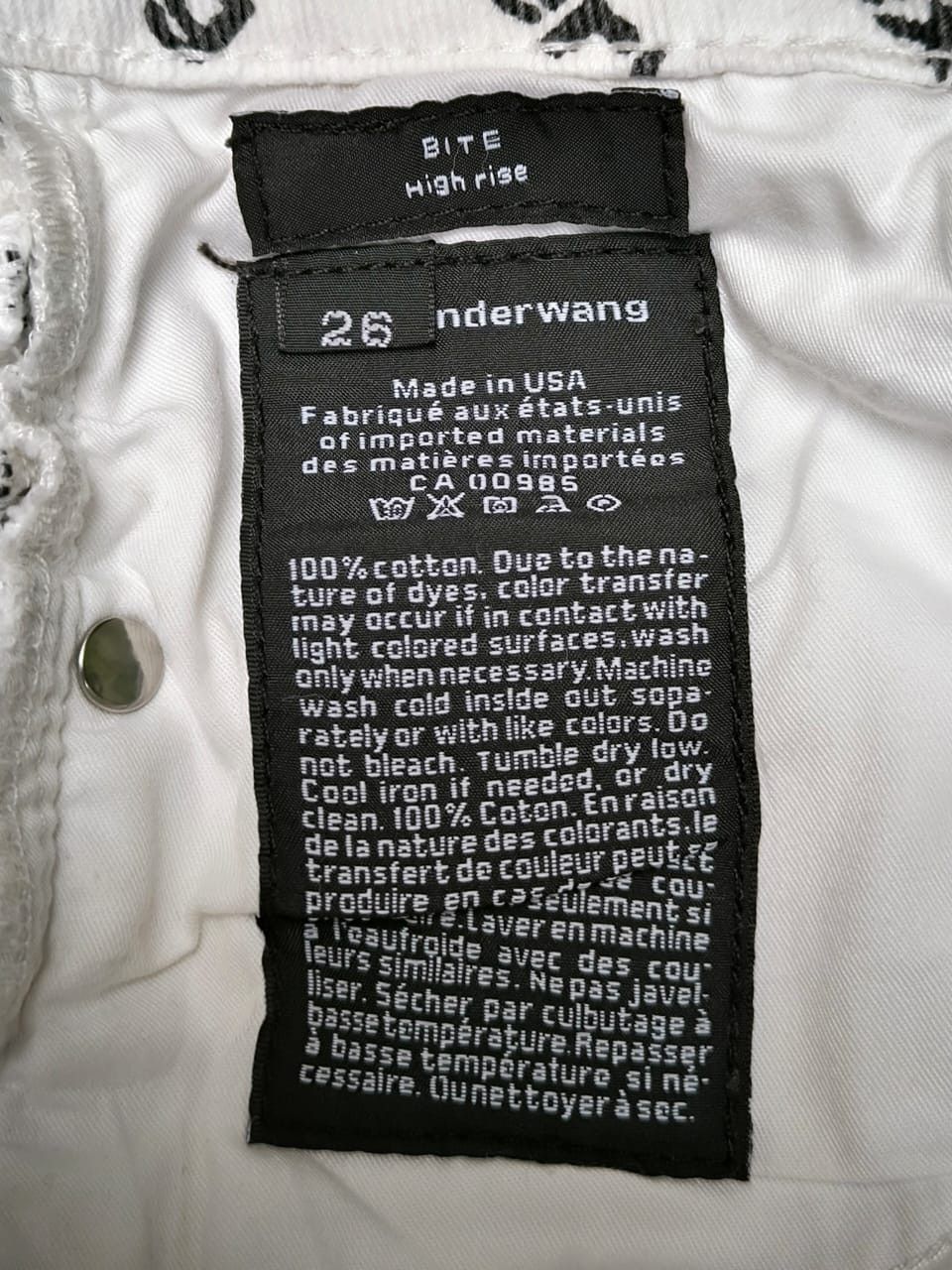 Alexander Wang Short Pants logo print denim