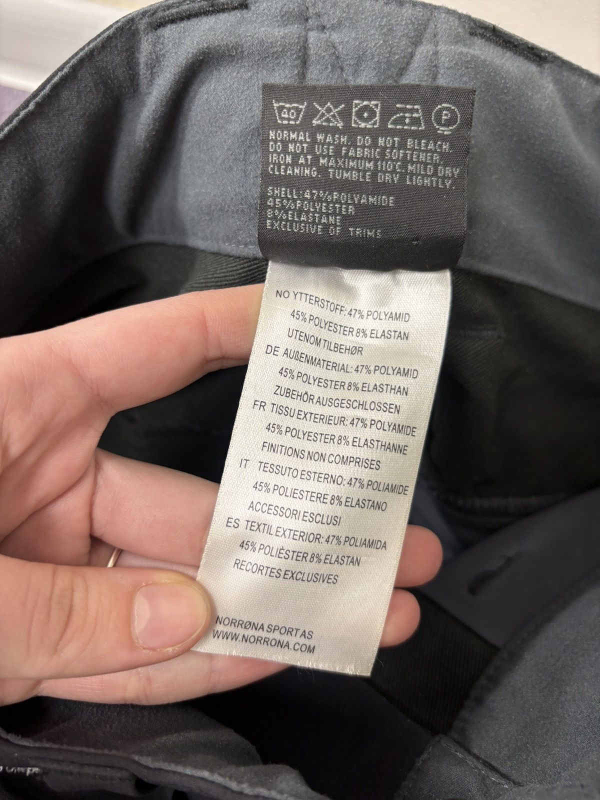 Norrona Norrona Men’s Svalbard Flex1 Caviar Black Outdoor Pants Size US 30 / EU 46 - 16 Thumbnail
