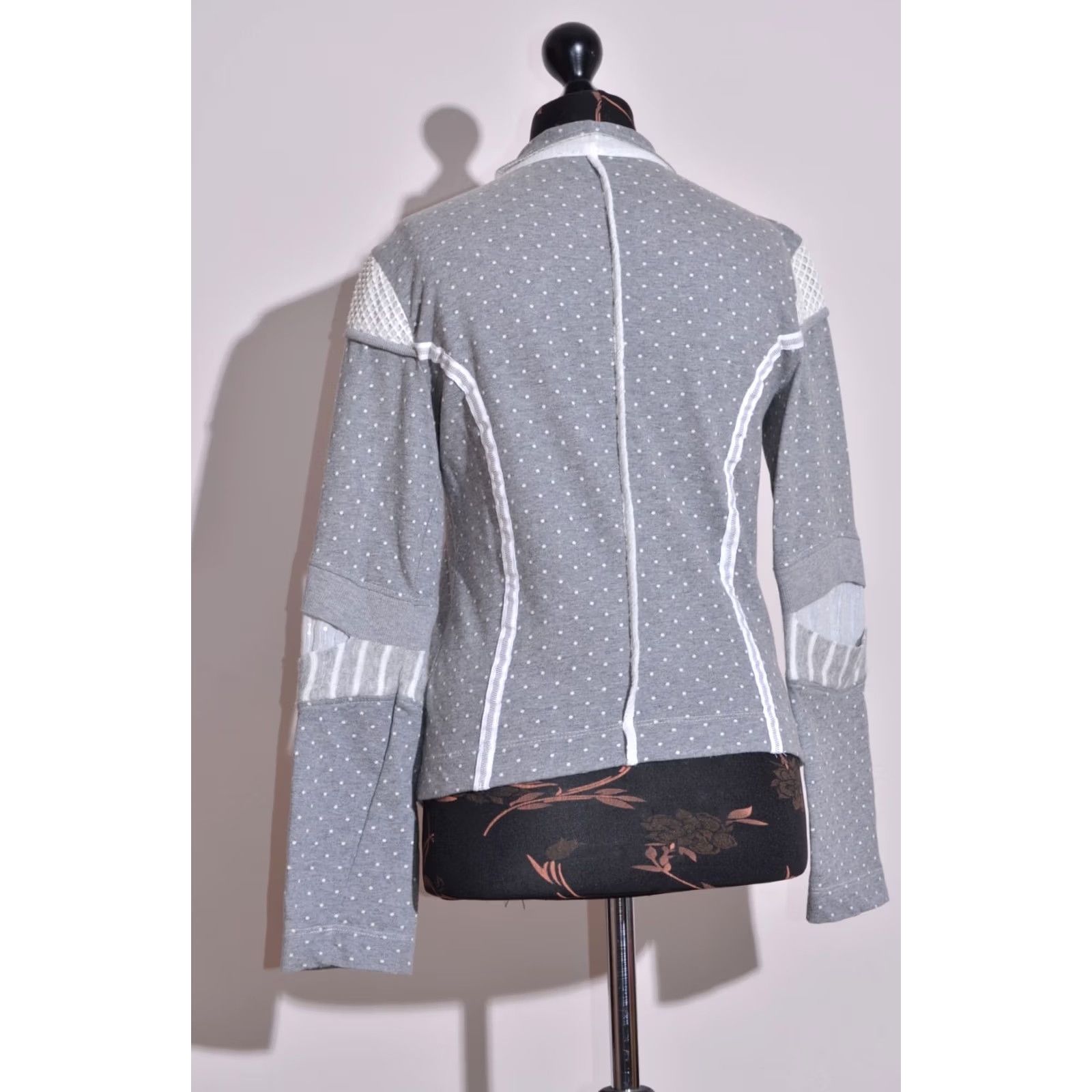 Vintage Elisa Cavaletti Womens Grey Cotton Summer Jacket S Size S / US 4 / IT 40 - 6 Thumbnail