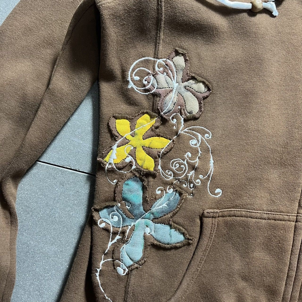 Billabong Billabong Floral Zip-Up Hoodie Size M / US 6-8 / IT 42-44 - 9 Thumbnail