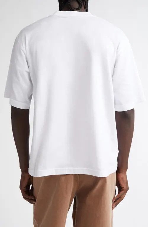 o1w1db11125 Leopard Spot Logo Graphic T-Shirt in White