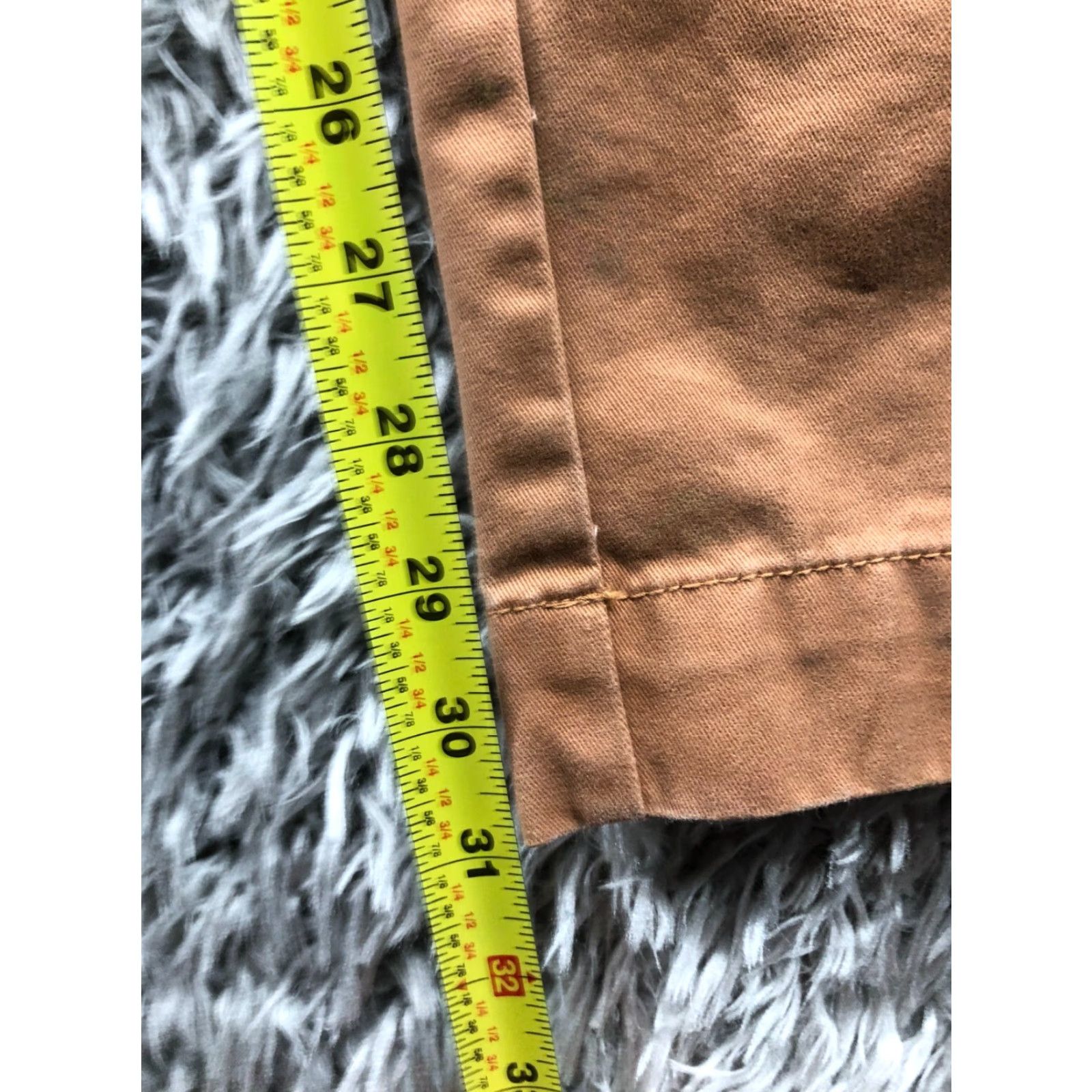 Vintage LK Chino Pants Size 38x32 Brown Straight Leg Medium Wash FLAW Size US 38 / EU 54 - 3 Thumbnail