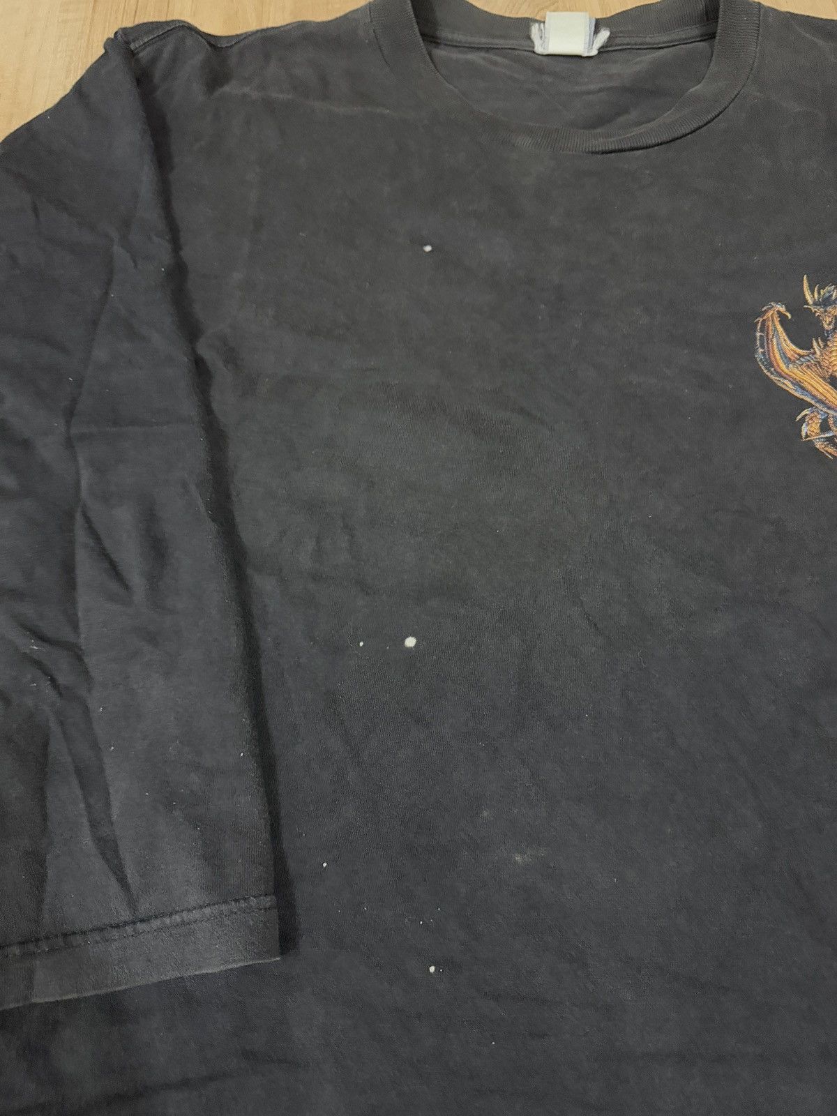 Vintage SKULLS DRAGON FLAME T Shirt Size US L / EU 52-54 / 3 - 2 Thumbnail