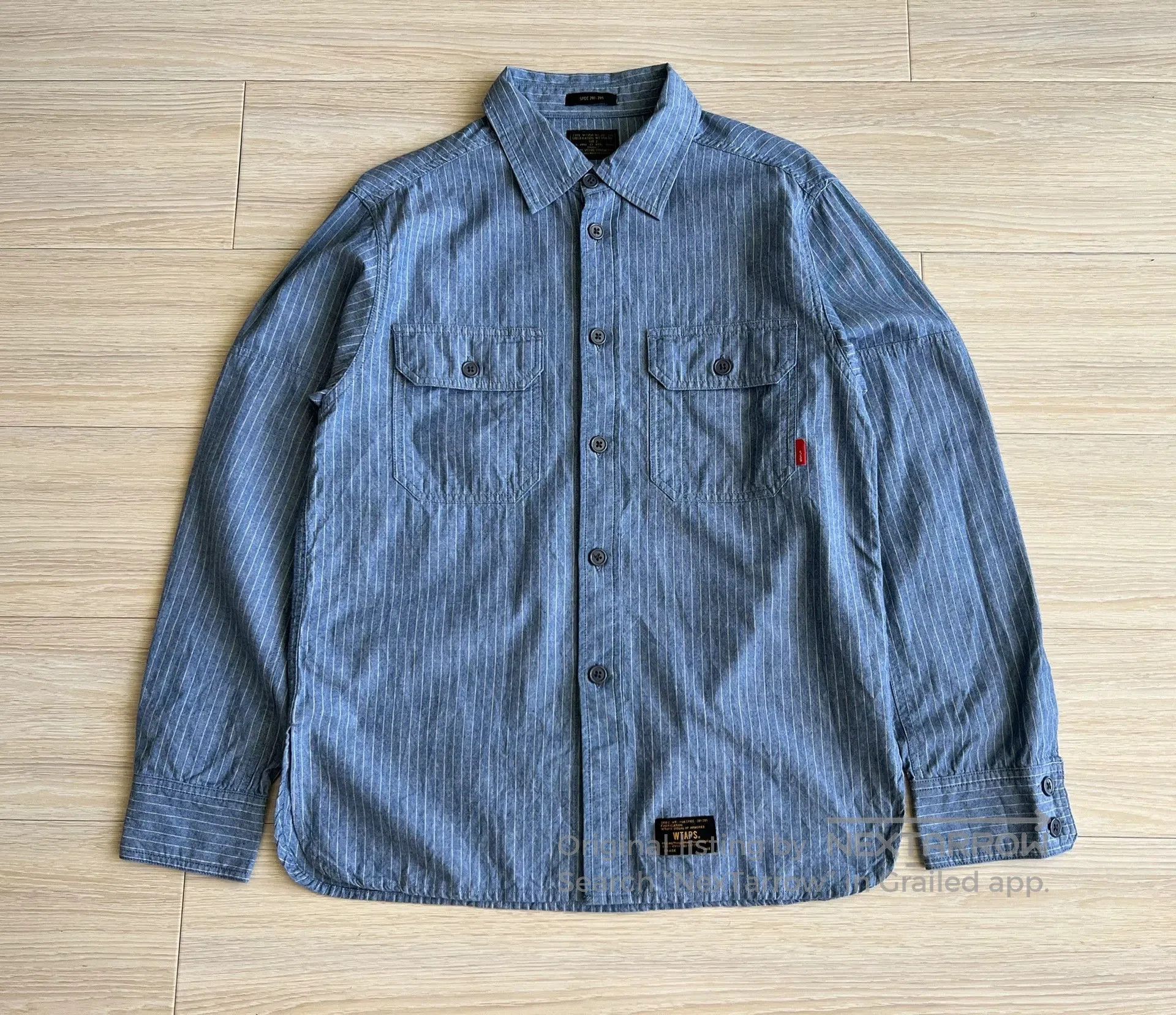 Wtaps wtaps striped button-up shirt with pockets. Size US M / EU 48-50 / 2 - 2 Thumbnail