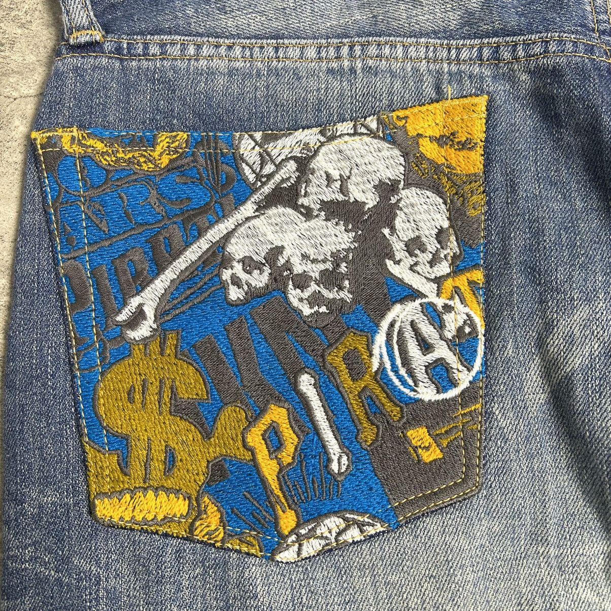 Swagger Swagger Patch Dollar Pirates Distressed Denim Size US 35 - 15 Thumbnail