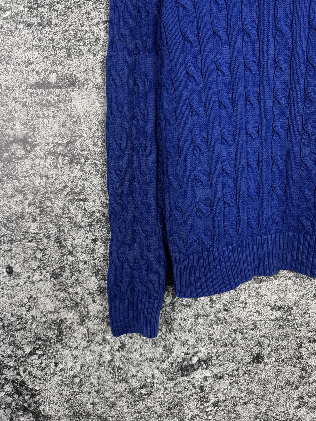 Polo Ralph Lauren Polo Ralph Lauren Cable Knit Sweater Pullover Blue Size M Size US M / EU 48-50 / 2 - 4 Thumbnail
