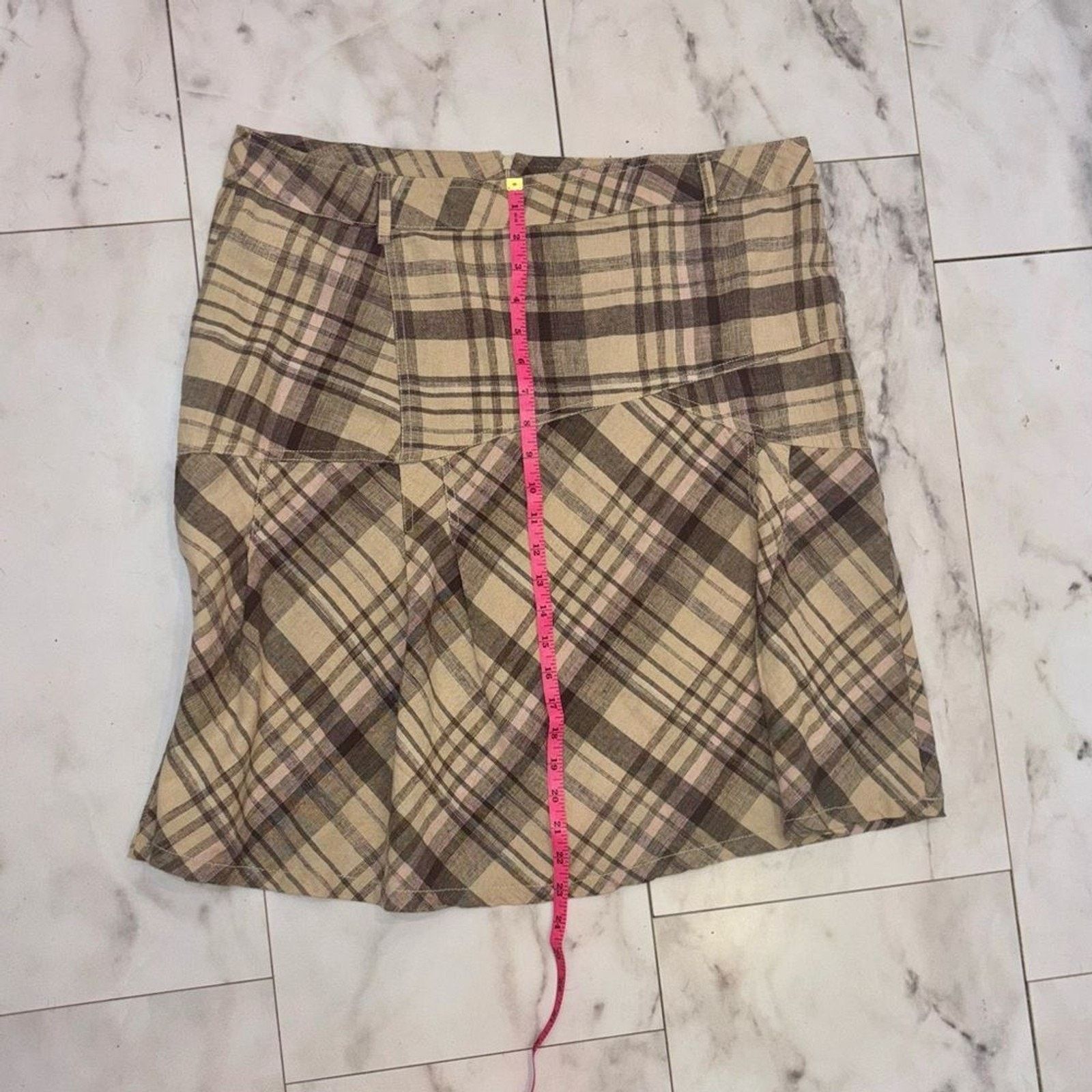 & Other Stories Sherry Taylor Plaid Mini Skirt Plus Size 1X Preppy Size 36" / US 14 / IT 50 - 15 Thumbnail