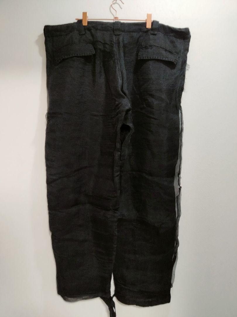 Yohji Yamamoto yohji yamamoto POUR HOMME linen silk wide easy pants Size US 43 - 2 Thumbnail