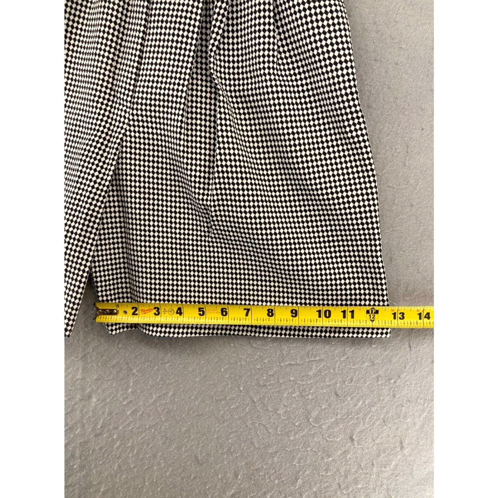 Vintage Kensington Square Womens Trouser Shorts 10 PETITE USA MADE Checkered High Waist Size 32" / US 10 / IT 46 - 6 Thumbnail
