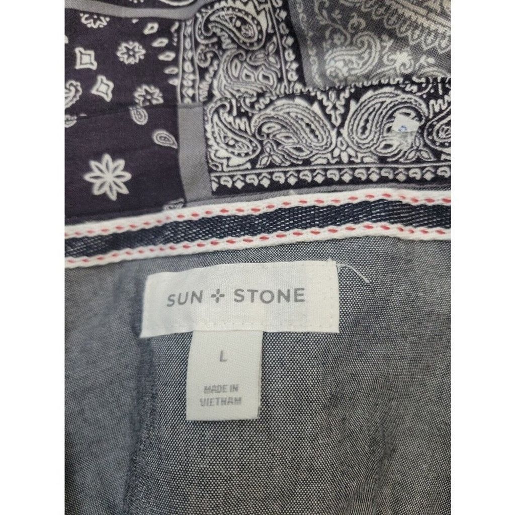 Other Sun Stone Bandana Woven Rayon Shirt. Size Large. Size US L / EU 52-54 / 3 - 6 Thumbnail
