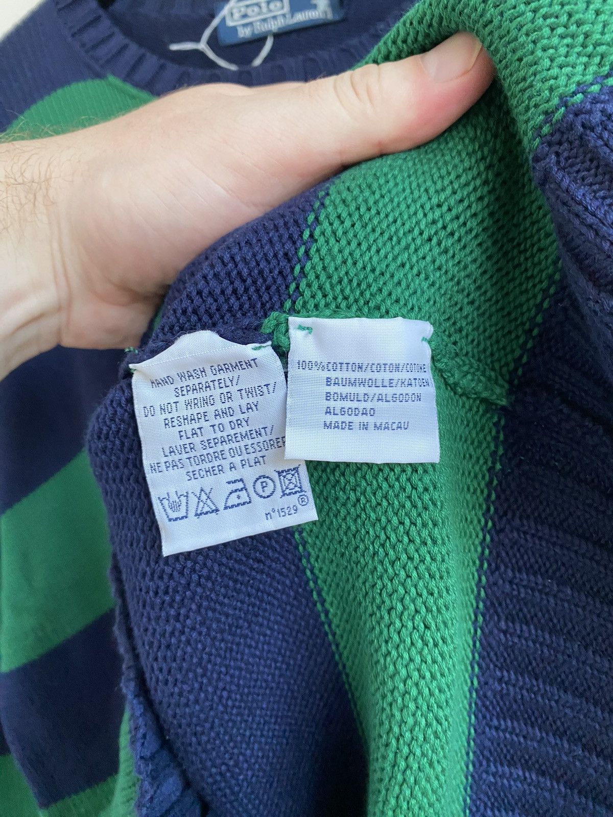 Polo Ralph Lauren × Vintage Polo Ralph Lauren Men's Vintage Sweater Size US L / EU 52-54 / 3 - 5 Thumbnail