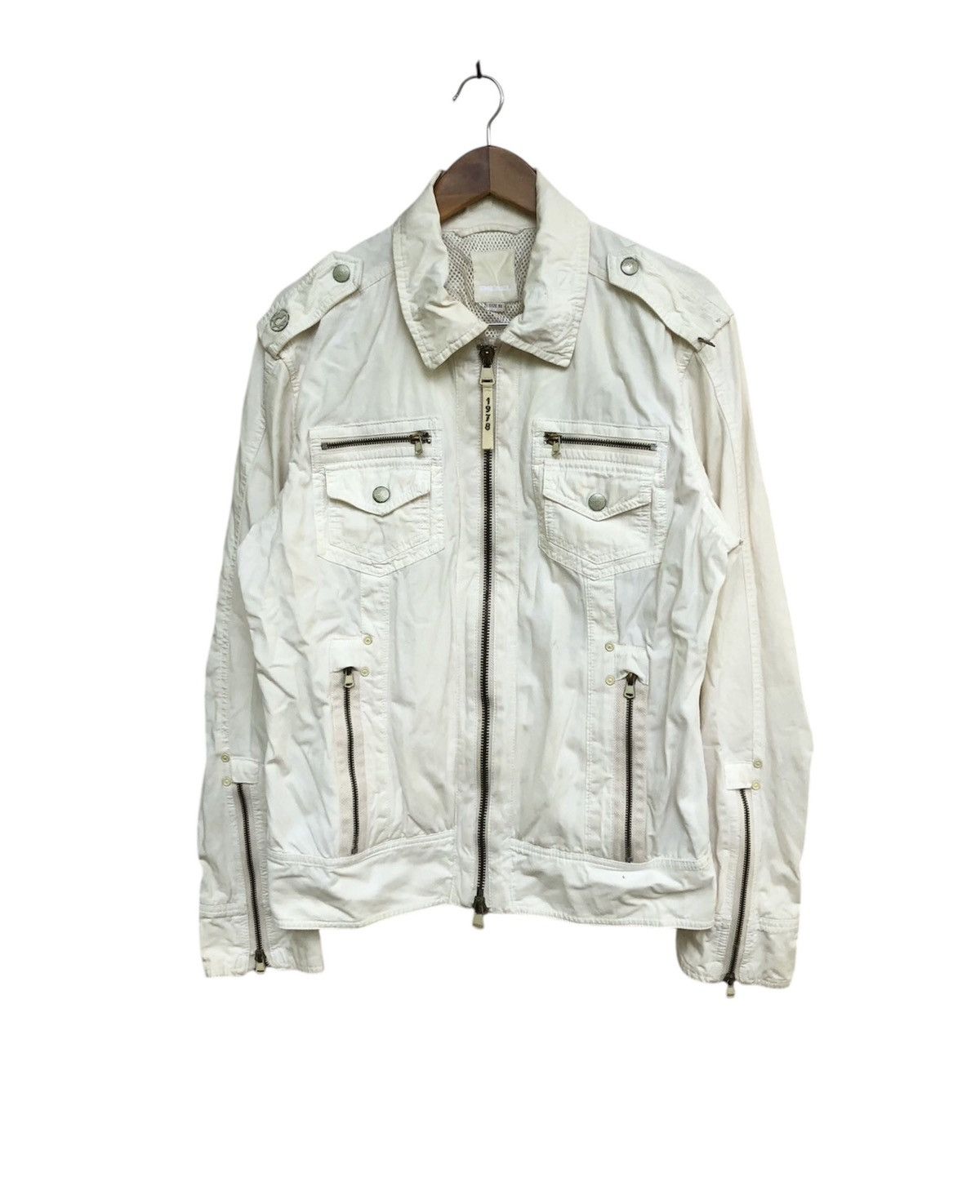 Diesel Diesel Multiy Pocket Zipper Bikers Jacket Size US XL / EU 56 / 4 - 1 Thumbnail
