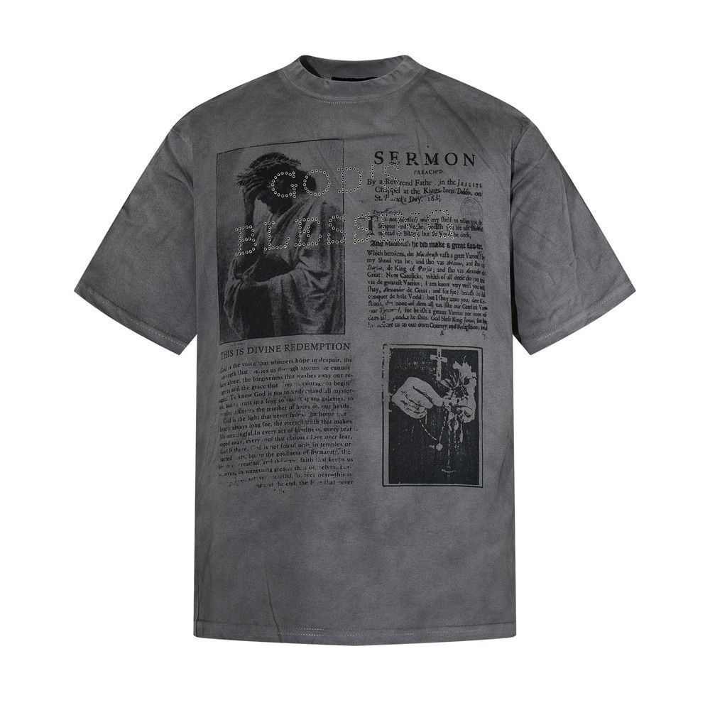 Japanese Brand Men's Retro Street Style Rhinestone Casual Print T-shirt Size US M / EU 48-50 / 2 - 1 Thumbnail