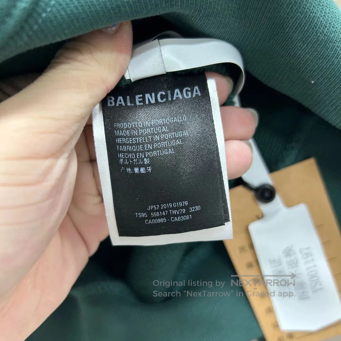 Balenciaga Balenciaga Green Logo Hoodie. Size US M / EU 48-50 / 2 - 4 Thumbnail