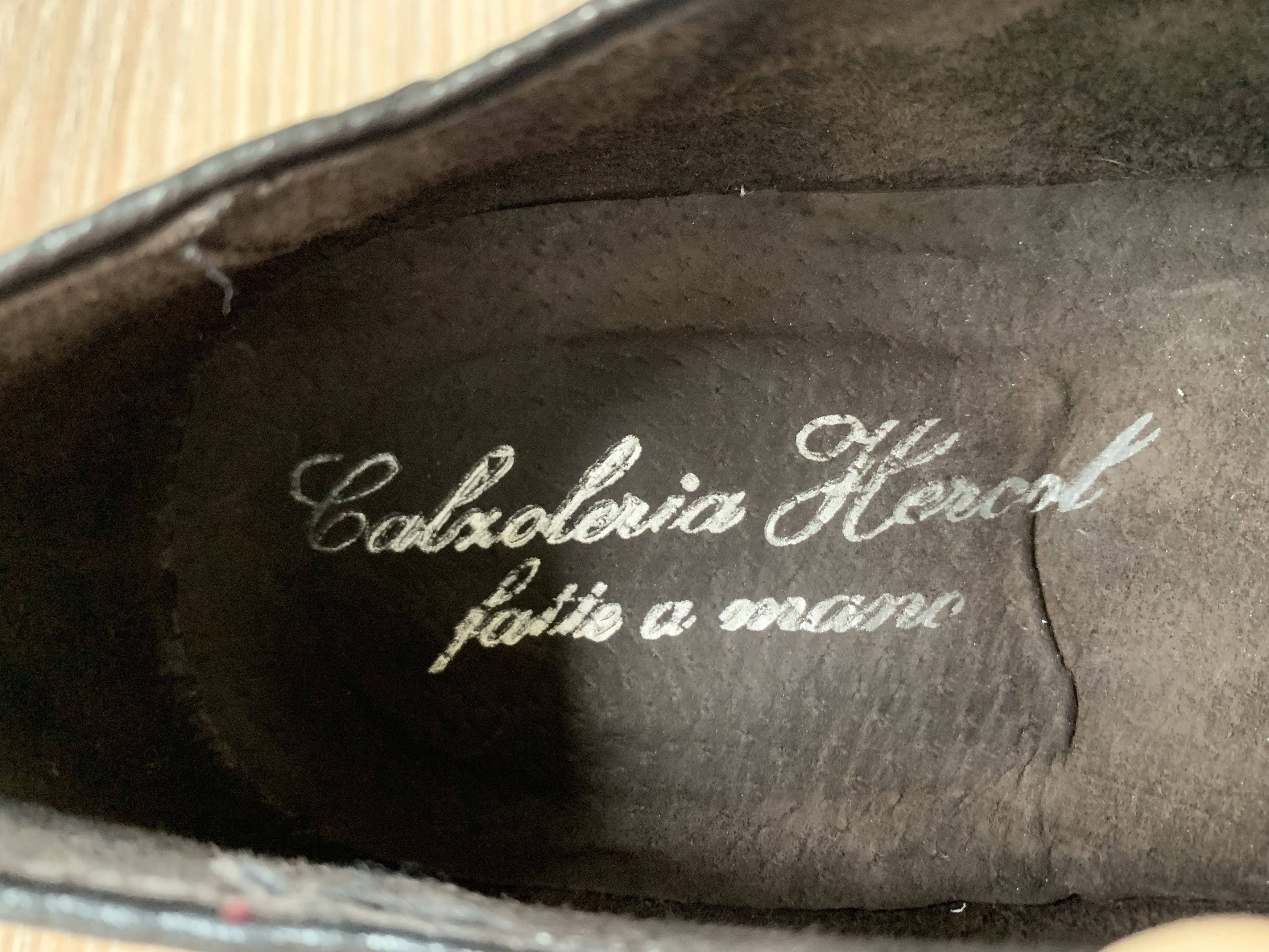 Santoni Fatte A Mano Italian Leather Oxford Shoes Size US 7.5 / EU 40-41 - 10 Thumbnail