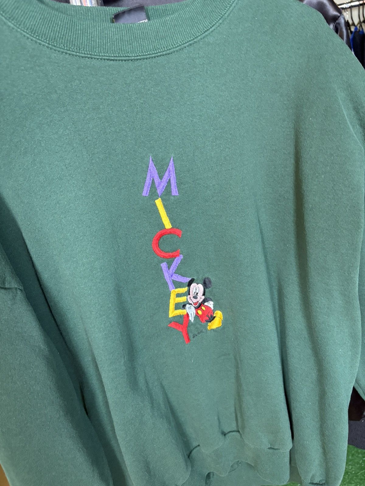 Disney × Vintage 1990’s Made In USA Disney Mickey Mouse Crewneck Sweatshirt Size US L / EU 52-54 / 3 - 2 Thumbnail