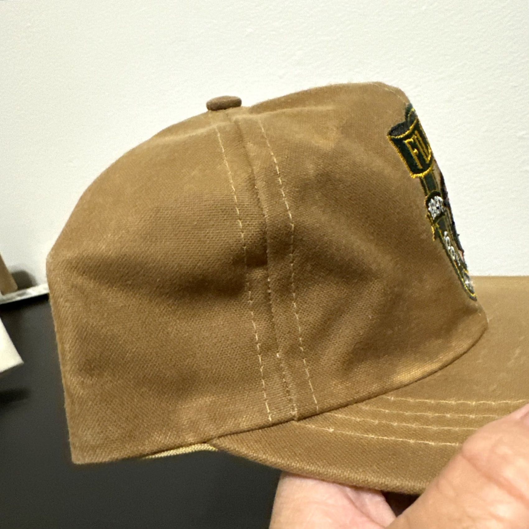 Filson VINTAGE Filson Tin Cloth Waxed Logger Cap 100th Anniversary 1897-1997 USA Made Size ONE SIZE - 4 Thumbnail