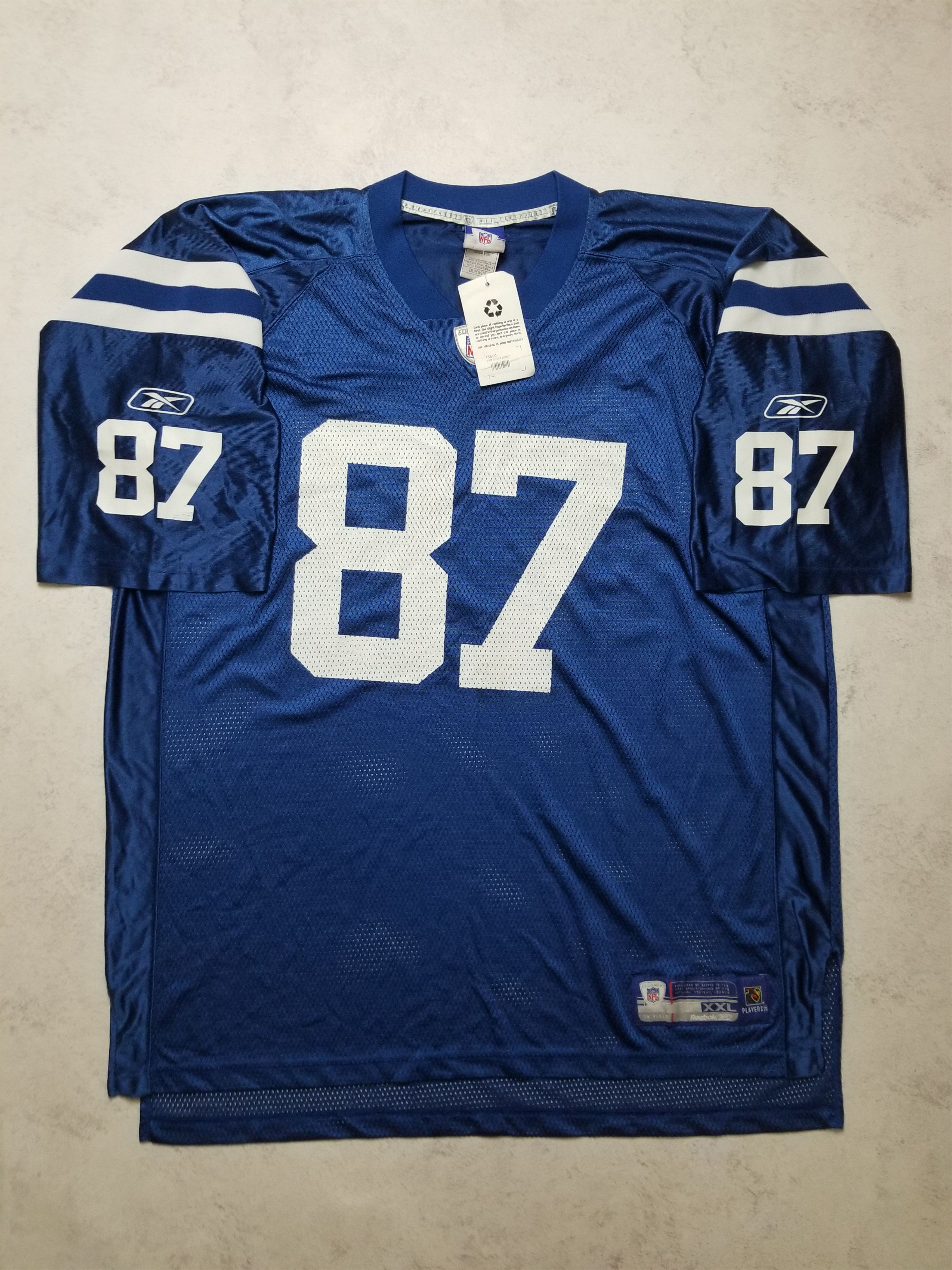 Reebok VTG Indianapolis Colts Reggie Wayne #87 OnField NFL Jersey Size US XXL / EU 58 / 5 - 3 Thumbnail