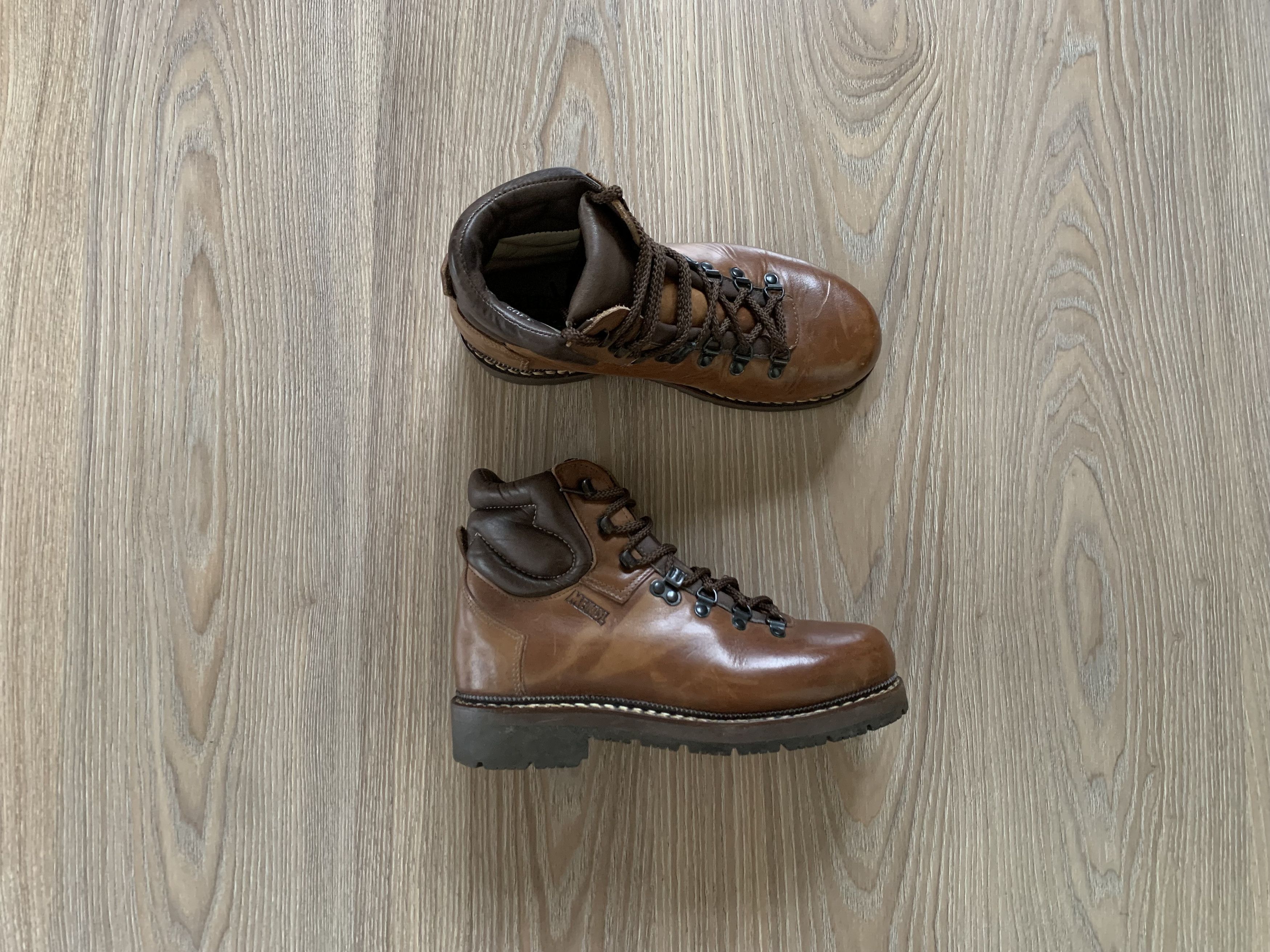 Vintage Meindl Vintage Leather Walking Hiking Boots Size US 6.5 / EU 39-40 - 1 Thumbnail