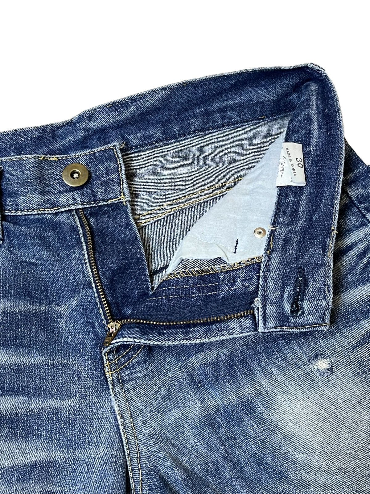 Japanese Brand SICK🔥JAPANESE BRAND OLD ARMY DISTRESSED STYLE DENIM/JEANS Size US 32 / EU 48 - 12 Thumbnail