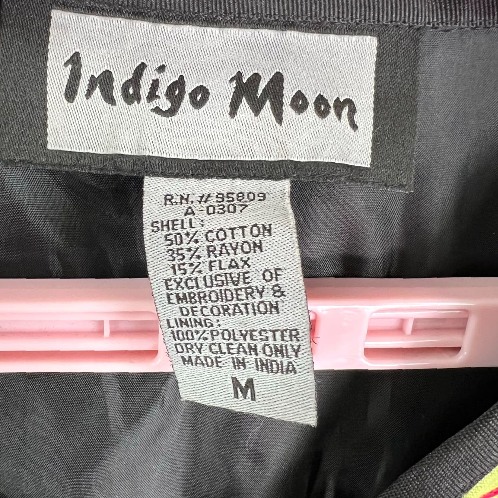 Vintage VINTAGE Indigo Moon Jacket India Women M Patchwork Designer Fashion Spring Summer Boho Womens Size M / US 6-8 / IT 42-44 - 6 Thumbnail