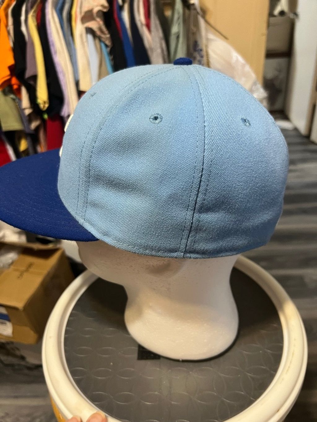 New Era Men's New Era Kansas City Royals Hat Light Blue Royal Blue Size 30 - 2 Thumbnail