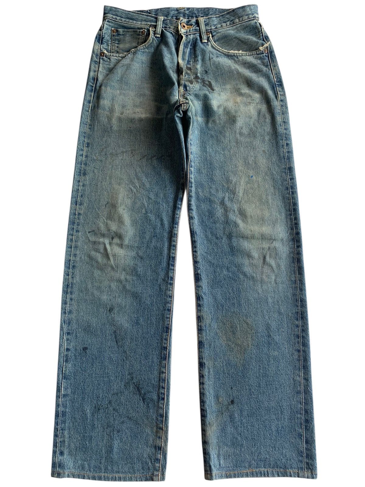 Kapital VINTAGE EDWIN 505X SELVEDGE FADED & RUSTY DISTRESSED DENIM Size US 30 / EU 46 - 1 Thumbnail