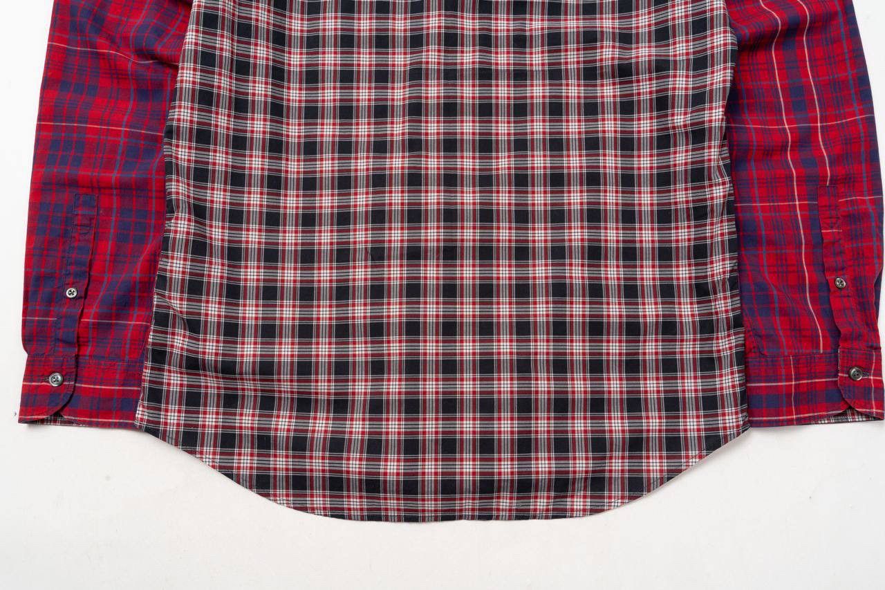 Paul Smith 🔵 PS PAUL SMITH Tailored Fit Checked Red Plaid Shirt Size US M / EU 48-50 / 2 - 15 Thumbnail