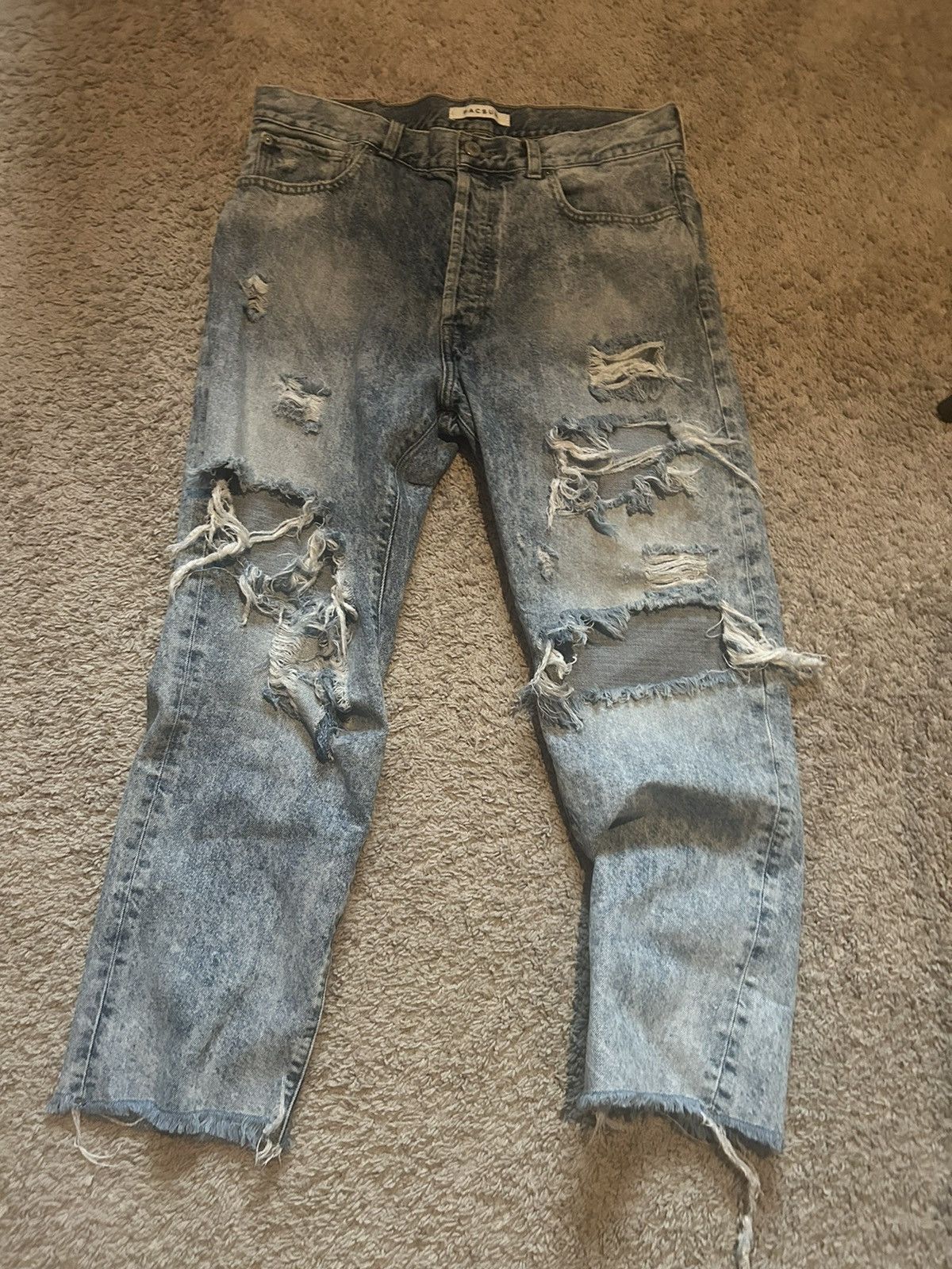 Vintage Vintage baggy blue jeans Size US 34 / EU 50 - 1 Thumbnail