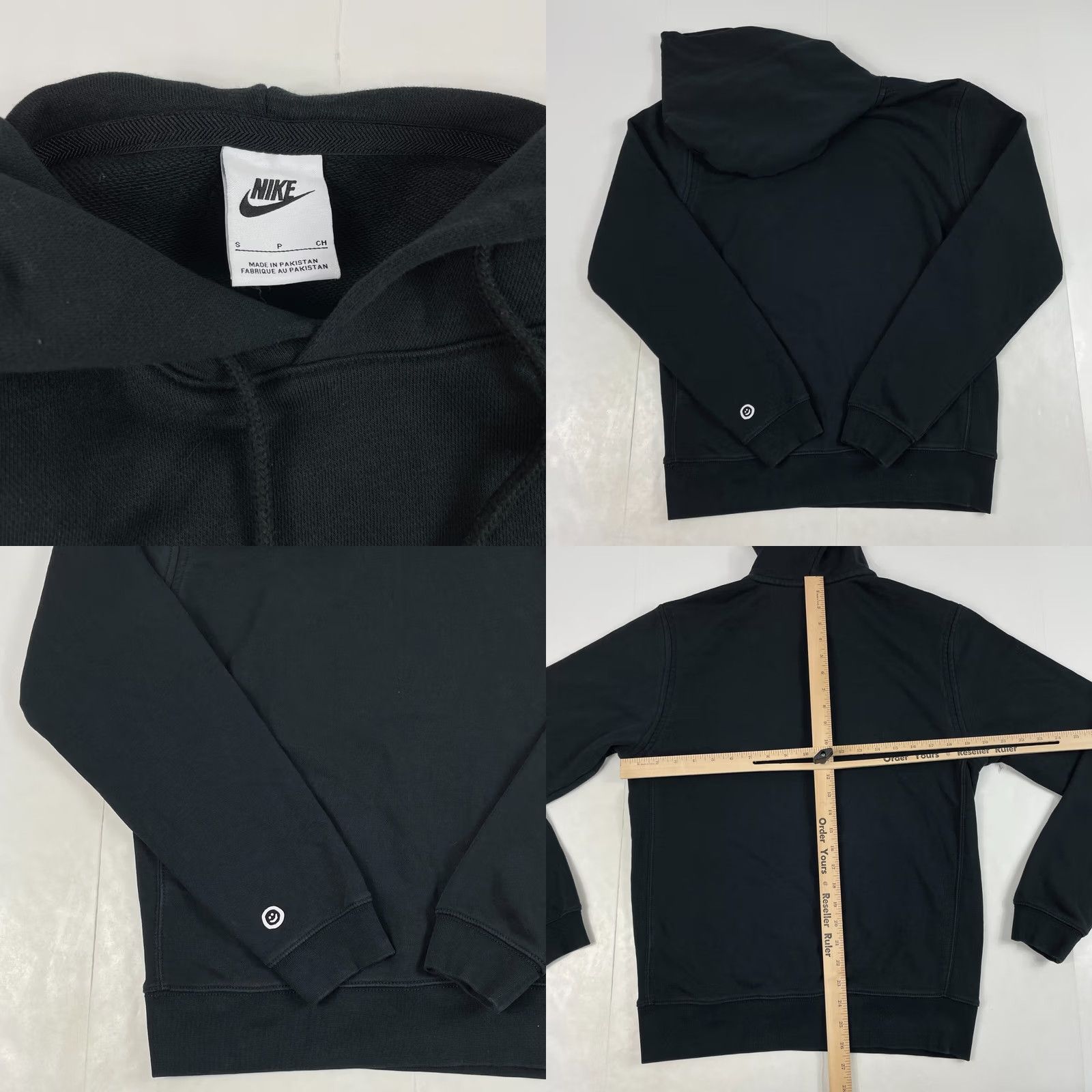 Nike Nike Hoodie Mens Small Black French Terry Long Sleeve Pullover Lined Size US S / EU 44-46 / 1 - 8 Thumbnail