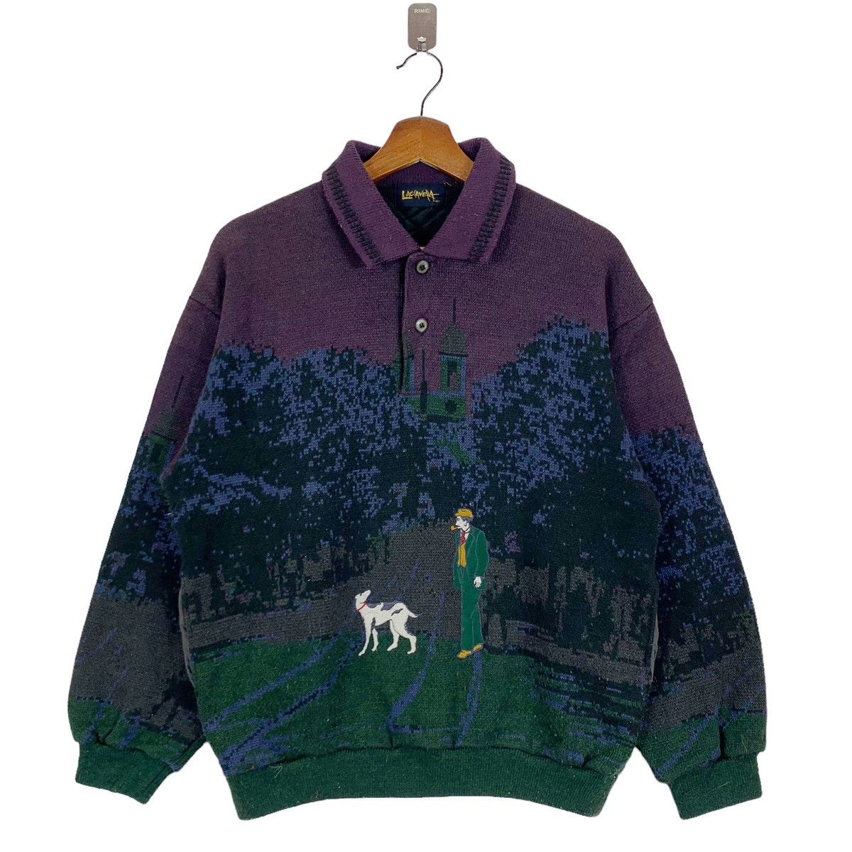 Arts & Science × Vintage 🔥🔥 VINTAGE LAC AVERA FULL PRINT ART HUNTING COLLAR CREWNECK Size US M / EU 48-50 / 2 - 1 Thumbnail